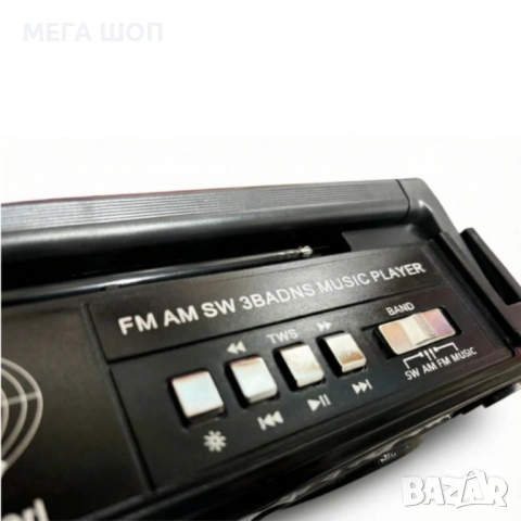 Портативно ретро радио - 3 лентов приемник GOLON RX-666D, снимка 4 - Радиокасетофони, транзистори - 53862639