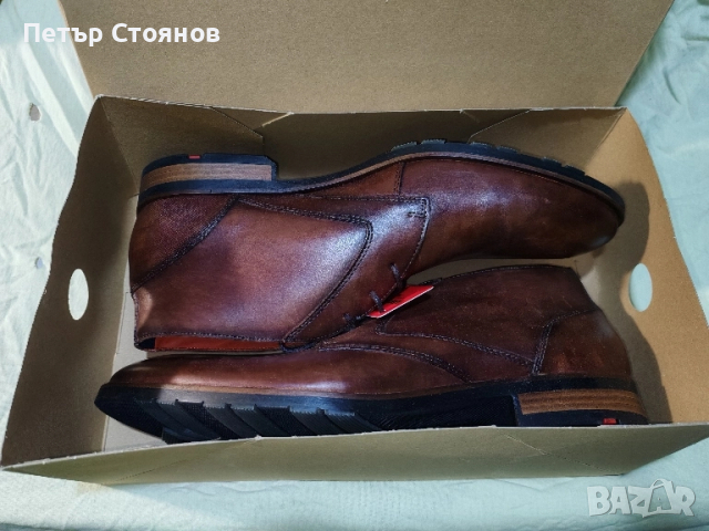 Eлегантни мъжки кларкове от естествена кожа Lloyd №46, снимка 2 - Мъжки боти - 51657148