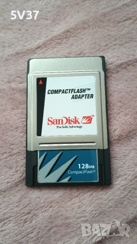 COMPACT FLASH ADAPTER SANDISK 128MB, снимка 3 - Кабели и адаптери - 53094761