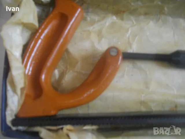 НОВО РЪЧНО АВТОТЕНЕКЕДЖИЙСКО РЕНДЕ ЗА МЕКИ МЕТАЛИ СОЦ БЪЛГАРСКО НРБ 1984г. ЗИМ ГАБРОВО 350мм, снимка 8 - Други инструменти - 49702596