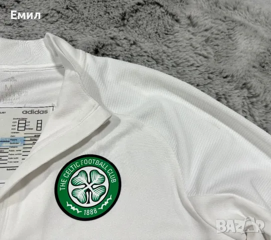 Футболна тениска с дълъг ръкав Adidas x Celtic Football Club, Рязмер М, снимка 5 - Суичъри - 48169883