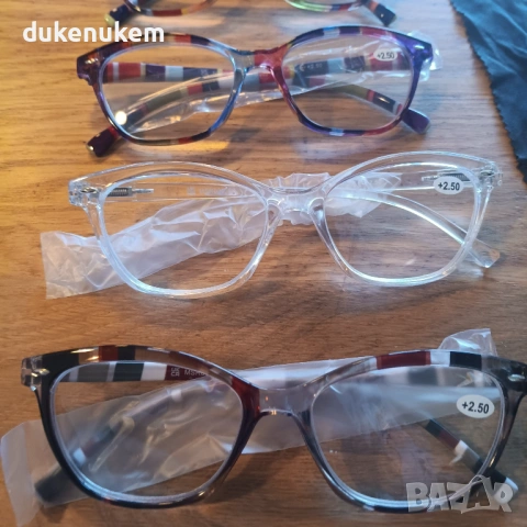 Комплект 5 броя очила за четене, +2.50, леки и удобни, снимка 8 - Слънчеви и диоптрични очила - 53164151