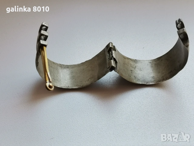 Стара сребърна гривна, снимка 2 - Антикварни и старинни предмети - 54154731