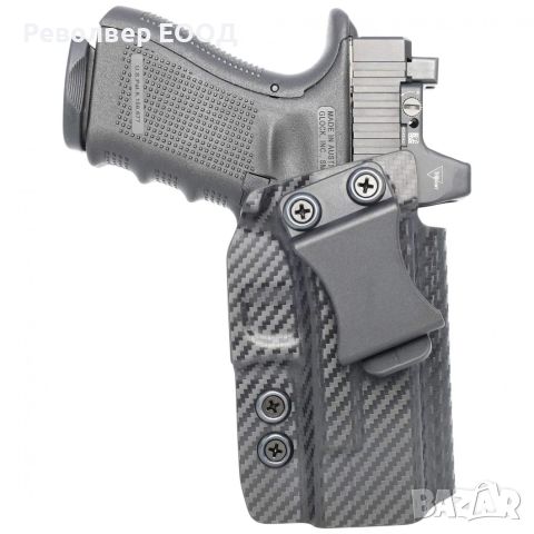 Кобур Rounded by CE - за Glock 43/43X/43MOS, RMR, вътрешен с въртяща щипка, дясна ръка, снимка 2 - Оборудване и аксесоари за оръжия - 45269085