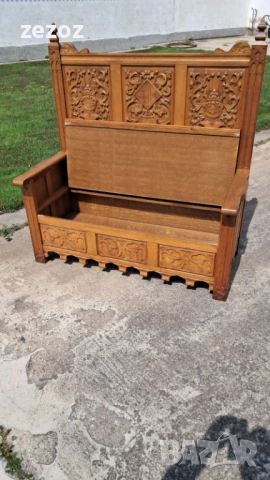 Пейка с ракла Готика, снимка 3 - Дивани и мека мебел - 54252855