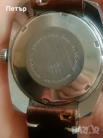 Мъжки автоматичен часовник Vintage Lanco Automatic 25 Jewels (AS 2063) - 1970s - Профилактиран, снимка 3 - Мъжки - 53399968