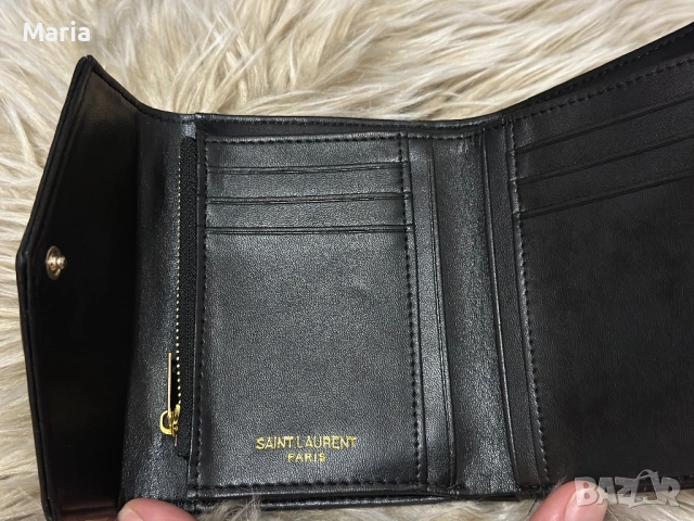 YSL Ivsen Loran - дамски портфейл с много отделения , снимка 3 - Портфейли, портмонета - 53981720