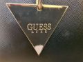 Чанта GUESS естествена кожа черна, снимка 4