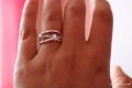 Много красив сребърен пръстен - модел R043, снимка 3