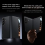 Калъф с протектор SULADA Kevlar за Samsung Galaxy Z Fold7 5G – смарт капак, кожена текстура и магнит, снимка 3