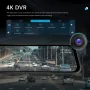 4K, DVR, Carplay, Android auto, Видеорегистратор, огледало, 12", AirPlay, Android Cast, G sensor, BT, снимка 4