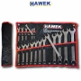 Професионален комплект звездогаечни ключове HAWEK, 18части (8-32мм), снимка 1
