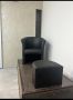 Подиум + кожено кресло + табуретка, снимка 1 - Педикюр и маникюр - 45913483