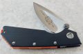 Тактически сгъваем нож с анодизиран детайл, уникален нож за ценители и колекционери, снимка 1 - Ножове - 45266436