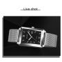 DIJANES Мъжки луксозен ултра тънък кварцов часовник,неръждаема стомана, снимка 1