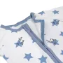 Бебешки ромпър боди памучно бяло със сини звездички Звездичка S_1245183, снимка 2