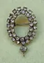 Стара посребрена брошка, снимка 3