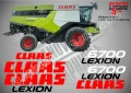CLAAS Lexion 580 TT стикери надписи, снимка 14