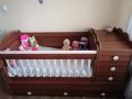 Детско легло 3в1 с матрак и скрин, снимка 1 - Мебели за детската стая - 45572890