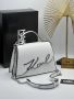 Дамска чанта Karl Lagerfeld бяла с надпис реплика, снимка 1 - Чанти - 45905359