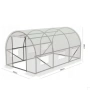Компактна бяла оранжерия - професионална защита и идеални условия за вашите култури - 3 х 2 х 2м , снимка 6