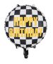 Шах Мат Рали Happy Birthday кръгъл фолио фолиев балон хелий или въздух парти рожден ден, снимка 1 - Други - 45711810