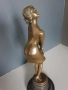 37см-4кг Collinet статуетка/еротика/френска бронзова скулптура/фигура на жена-танцьорка/zz, снимка 3