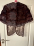 норкова шал наметка болеро от норка естествен косъм кафяв универсален размер , снимка 5