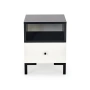 Нощно шкафче  бяло и черно., снимка 1