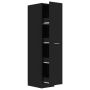 vidaXL Шкаф органайзер, черен, 30x42,5x150 см, ПДЧ(SKU:804221, снимка 1 - Шкафове - 45302762