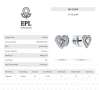 Обеци от бяло злато с диаманти от EPL Diamonds и сертификат, снимка 10