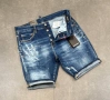 DSQUARED2 Мъжки Сини Къси Дънки С Накъсан Ефект🔝Дамски Къси Дънкови Панталони Код Mens P.193, снимка 1