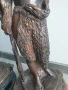 Moreau статуетки 76см-40кг/2бр чифт стари големи бронзови скулптури/фигура на ловец-рибар, снимка 7