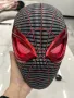 Електронна маска на спайдърмен Spiderman 3D версия  с мигащи очи светлини управление с пръстен, снимка 11