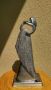 Футуристична, метална  статуетка "Жената лебед" , снимка 1 - Декорация за дома - 45750536