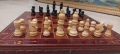 Шах и табла фигури и пулове дърво за ценители 32см , снимка 5