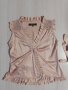 Красива бежова риза с камъни М, снимка 1
