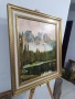 Алпийско Езеро Масло върху платно, снимка 3