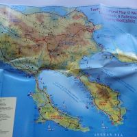 Туристическа карта "Халкидики", снимка 3 - Енциклопедии, справочници - 45240150