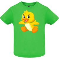 Нова бебешка тениска в зелен цвят с Пате, снимка 1 - Бебешки блузки - 45114845