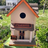 Декоративна ръчно рисувана къща за птици - Living Garden 🪴 Germany, снимка 1 - Други стоки за дома - 45430466