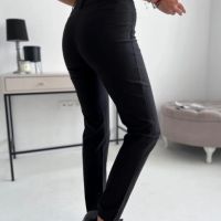 Стилен дамски панталон в черно  , снимка 2 - Панталони - 45432549