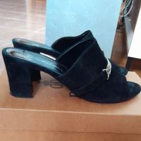 Дарис Daris черни велурени , снимка 2 - Дамски обувки на ток - 45268197