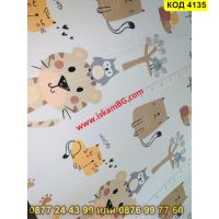 Сгъваемо детско килимче за игра, топлоизолиращо 160x180x1cm - модел Лисица и Тигър - КОД 4135, снимка 9 - Други - 45509389