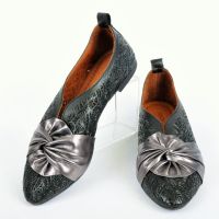 СЕЗОН'24! Ефектни ниски дамски обувки от естествена кожа - Два цвята, снимка 3 - Дамски ежедневни обувки - 45191548