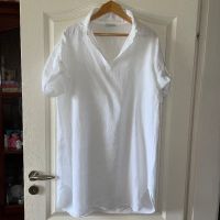 Нова елегантна бяла туника риза 100%лен ленена Италия  , снимка 6 - Ризи - 45352750