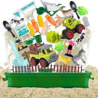 Aliex Magic Play Sand Set Комплект кутия с пясък и аксесоари за ферма, играчка за деца 3-8 г., снимка 7 - Образователни игри - 45495760