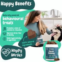 Happy Heroes Успокояващи лакомства за кучета, намалява стреса, страха, хиперактивността, агресията, снимка 5 - За кучета - 45117669