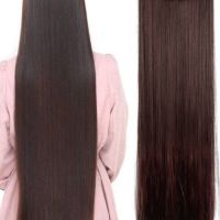 Качествена дълга коса/ цял екстеншън за по-голям обем и дължина на косата 100гр, дължина 60см, снимка 7 - Аксесоари за коса - 45754317
