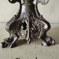 Стар бароков свещник, снимка 2 - Други ценни предмети - 45280398